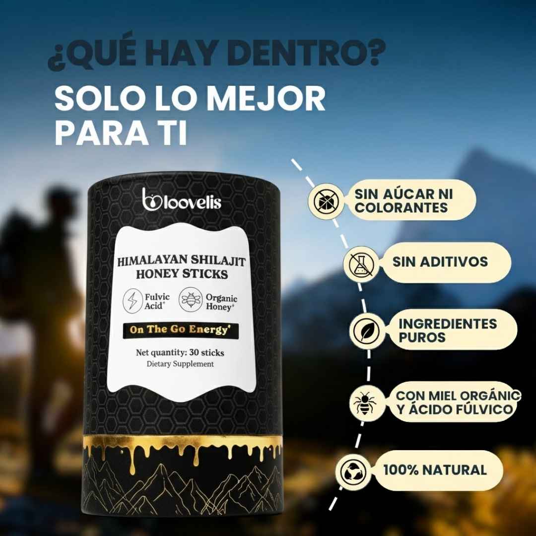 Shilajit Vital Honey - Energía Ancestral en cada sobre